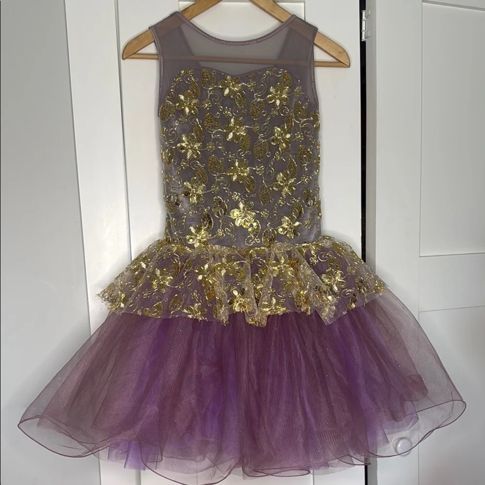 Purple Pointe leotard Tutu Dress Dance Costume Large